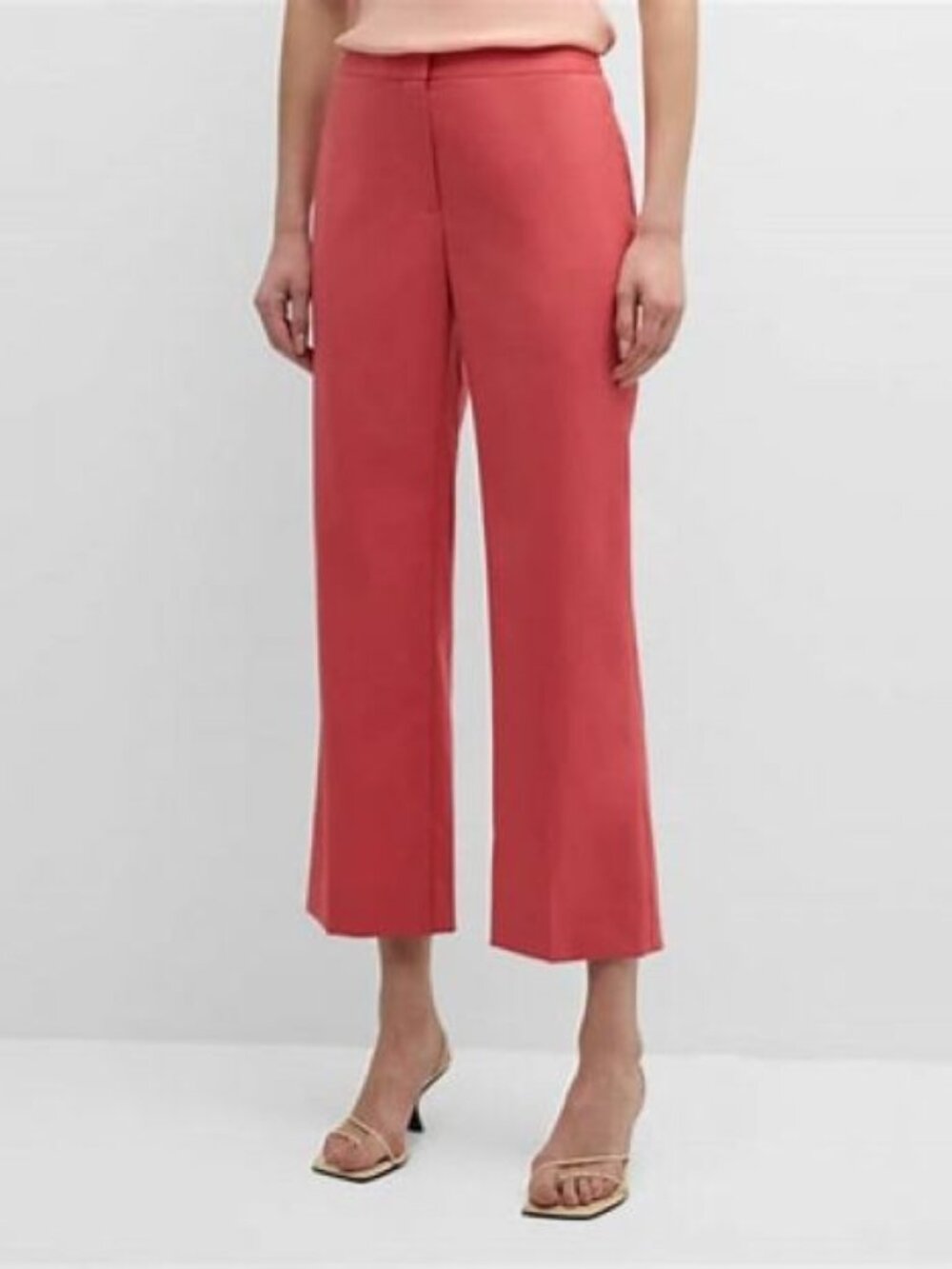 ARGENT Kick Flare Seasonless Wool Pants in Salmon